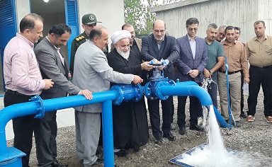 افتتاح پروژه آبرسانی روستای ماه سایه رودسر
