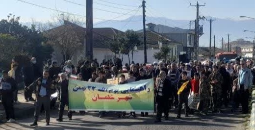 حضور شهردار شلمان در راهپیمایی ۲۲ بهمن